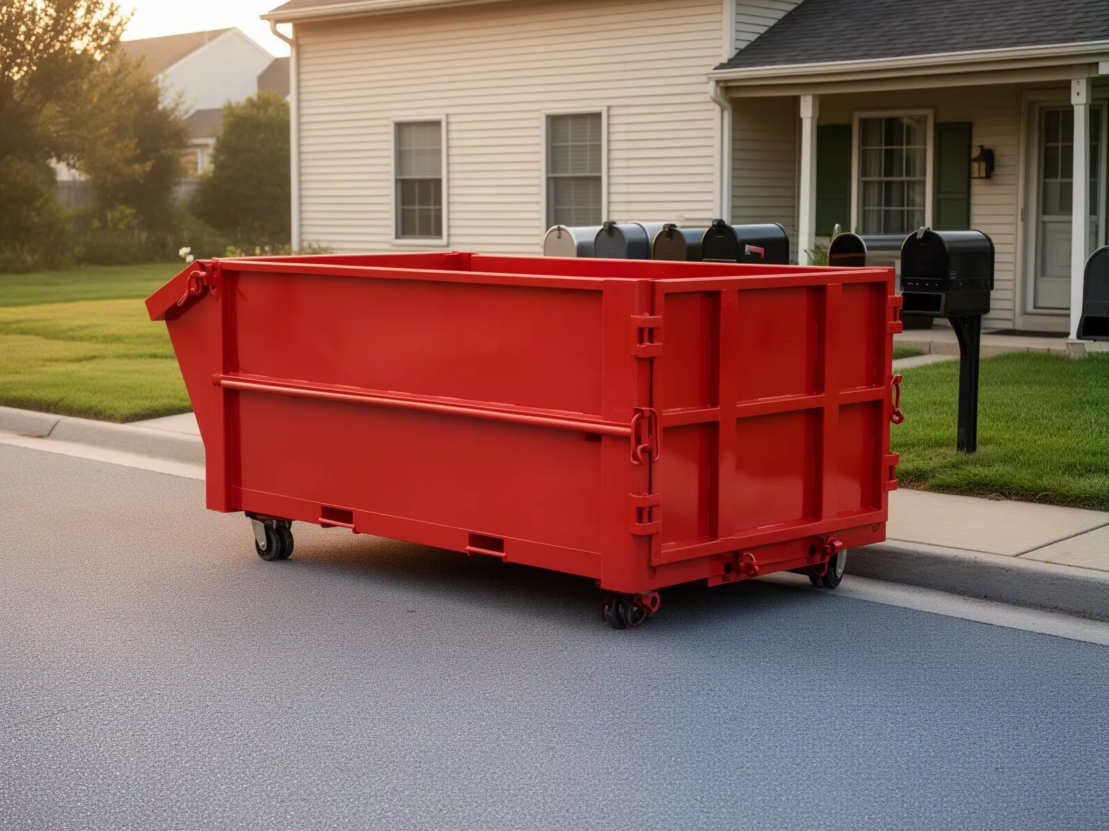 Roll-off dumpster from Blackbird Hill Dumpster Rental in Lincoln, NE